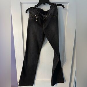 Gucci Blue Logo Charm Stone Washed Straight Jeans